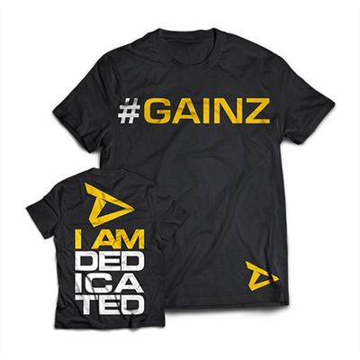 Dedicated T-Shirt  “#Gainz” by DWYS-Sports