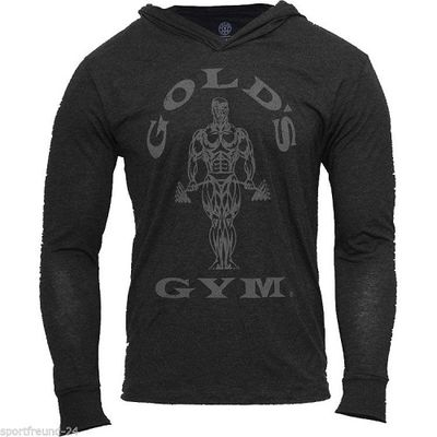 Gold’s Gym Muscle Joe Long-sleeve Hoodie – Vintage Black